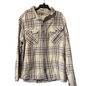 Duluth Trading Co Red and Blue Plaid Shirt